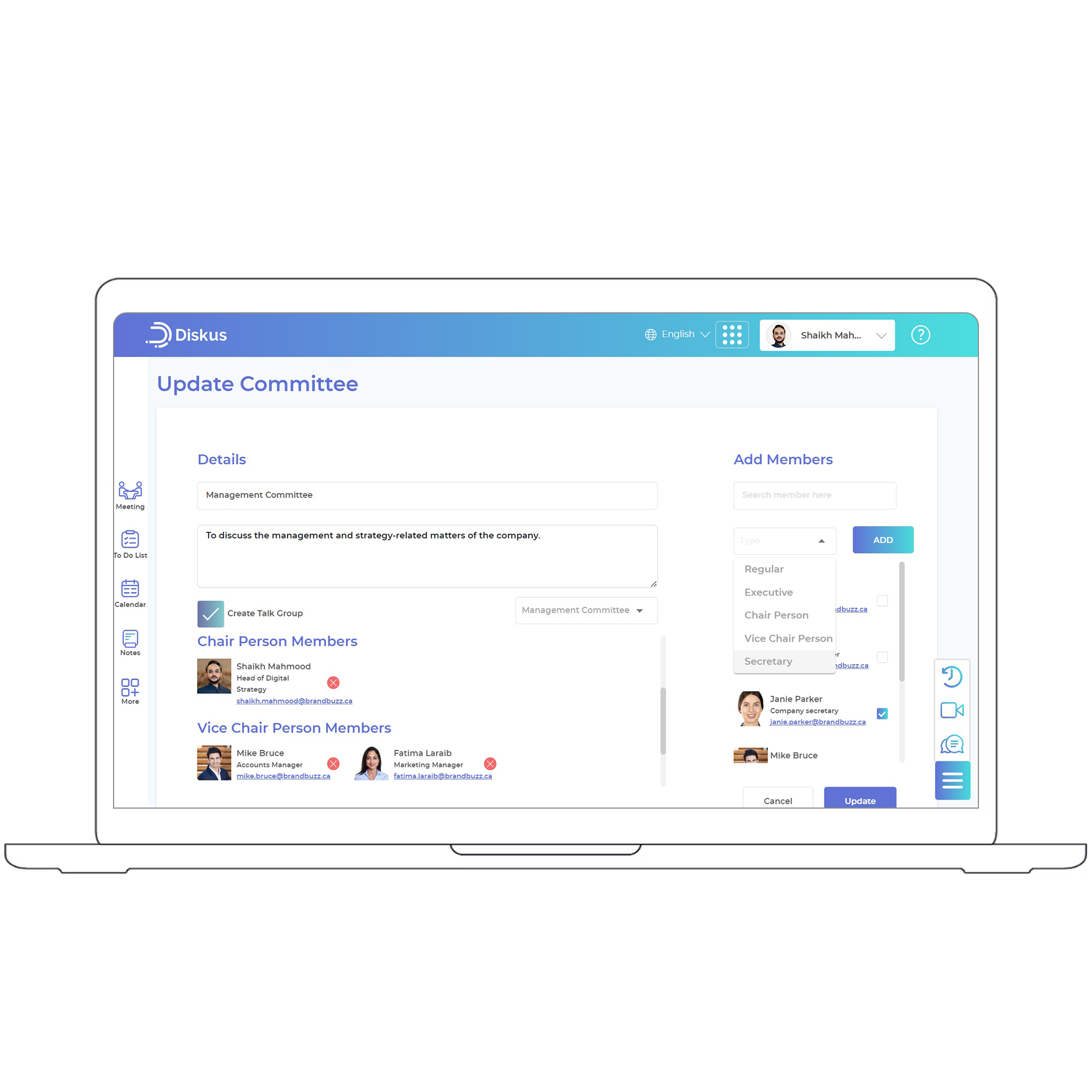 Create Meeting Templates