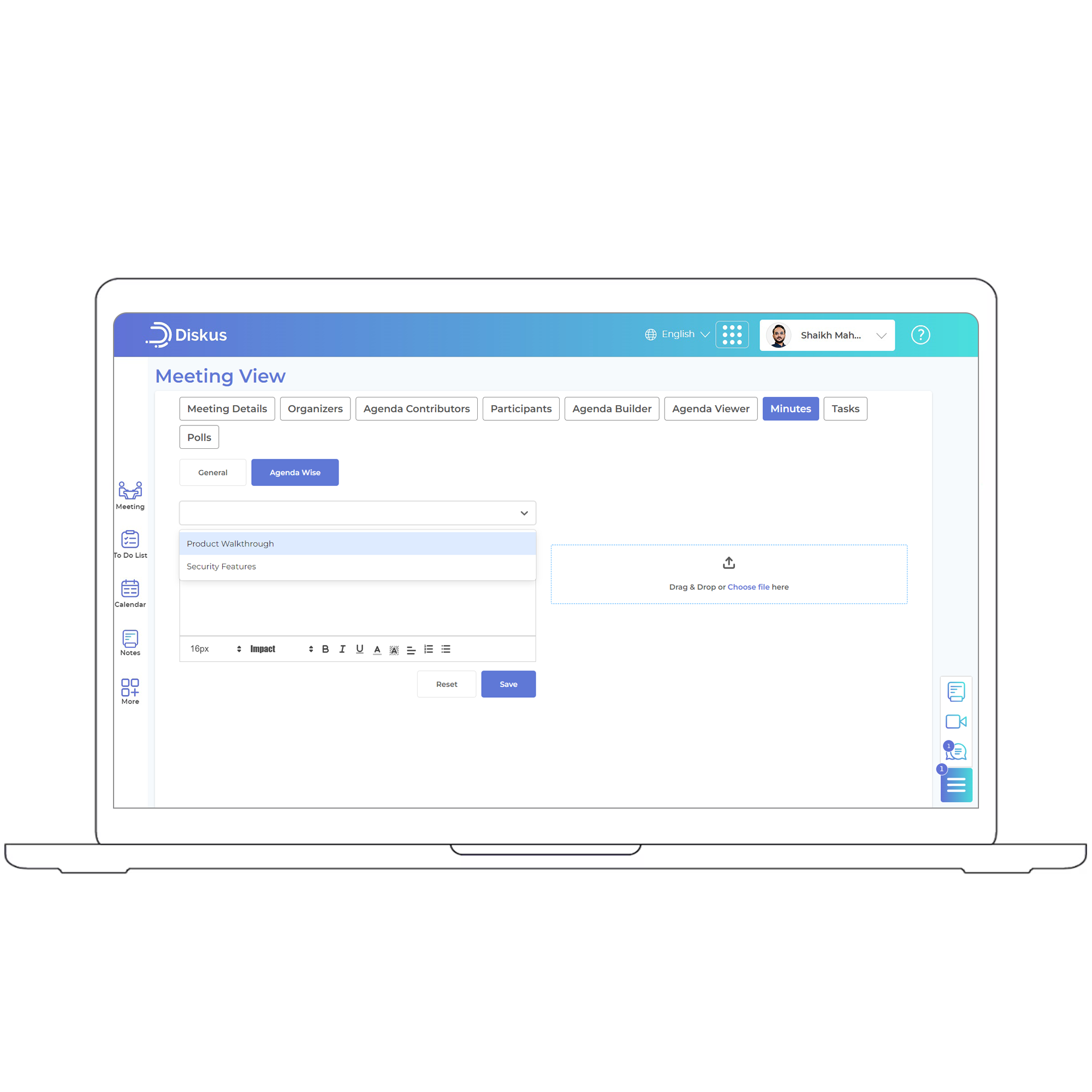 Create Meeting Templates