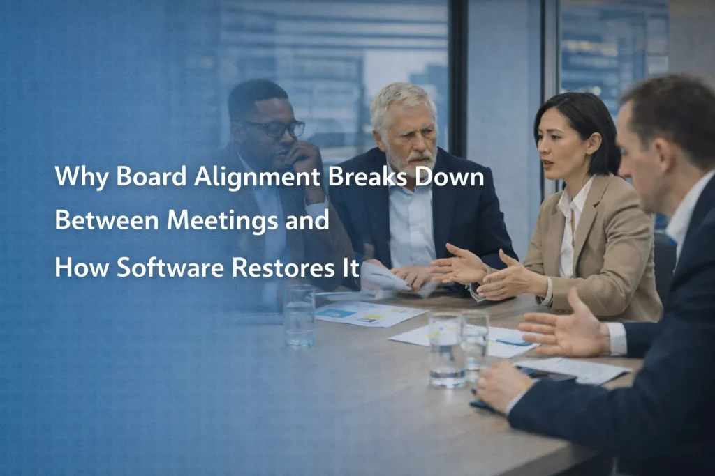 Why Board Alignment Breaks Down Between Meetings and How Software Restores It