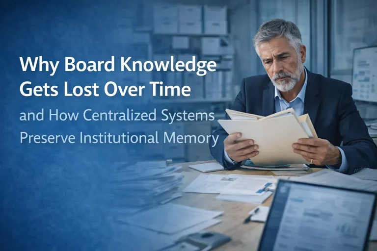 Why Board Knowledge Gets Lost Over Time and How Centralized Systems Preserve Institutional Memor