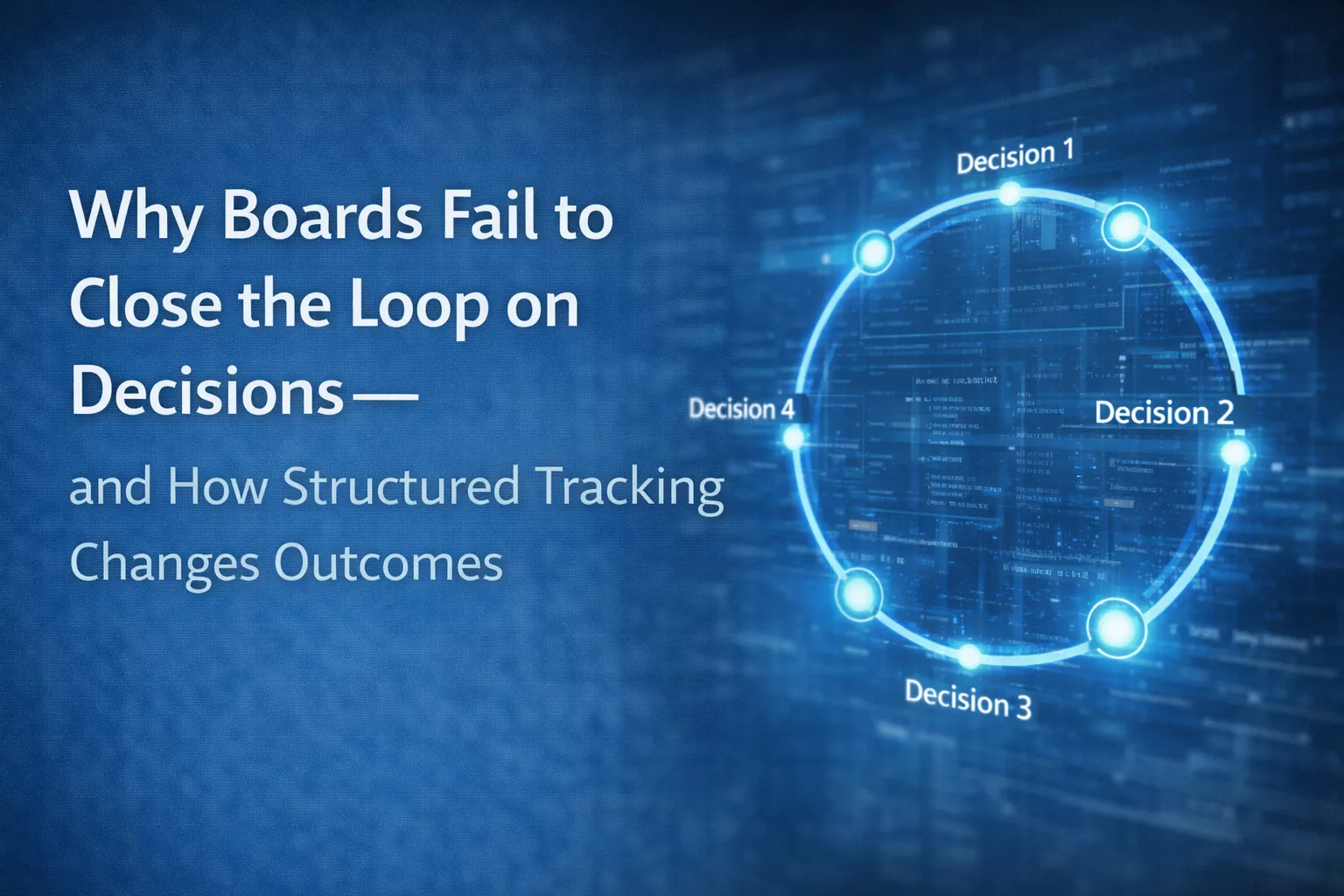 Why Boards Fail to Close the Loop on Decisions and How Structured Tracking Changes Outcomes