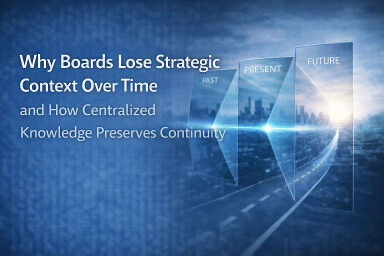 Why Boards Lose Strategic Context Over Time and How Centralized Knowledge Preserves Continuity