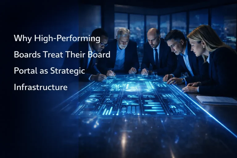 Why High-Performing Boards Treat Their Board Portal as Strategic Infrastructure