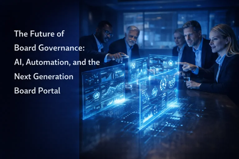 The Future of Board Governance: AI, Automation, and the Next Generation Board Portal