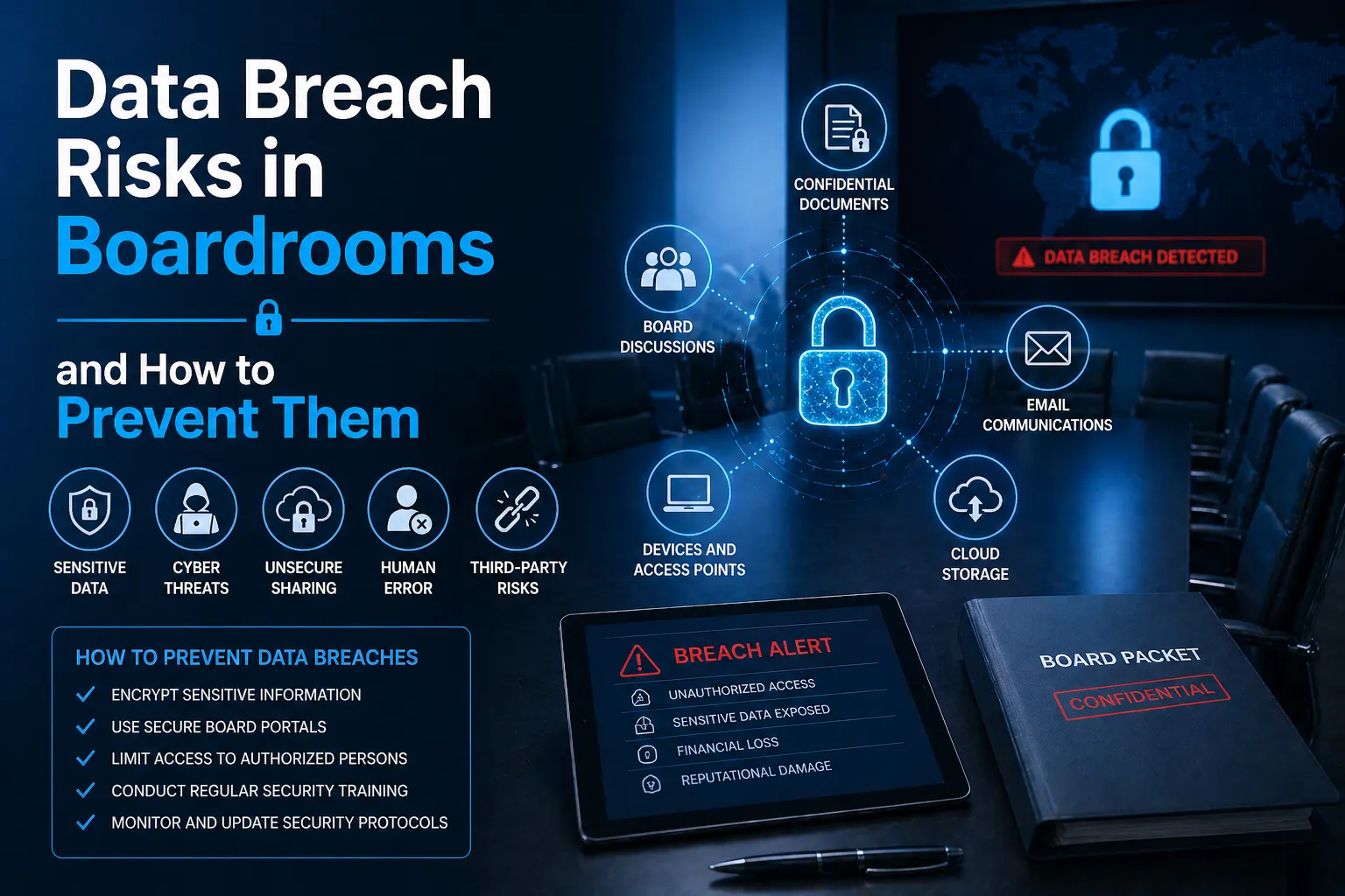 Data Breach Risks in Boardrooms and How to Prevent Them