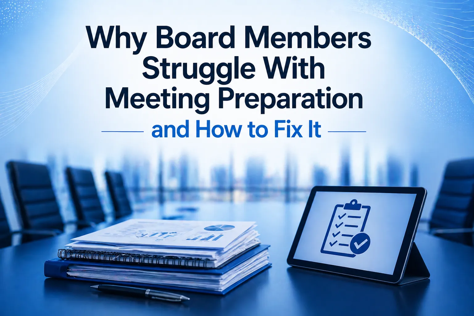 Why Board Members Struggle With Meeting Preparation and How to Fix It