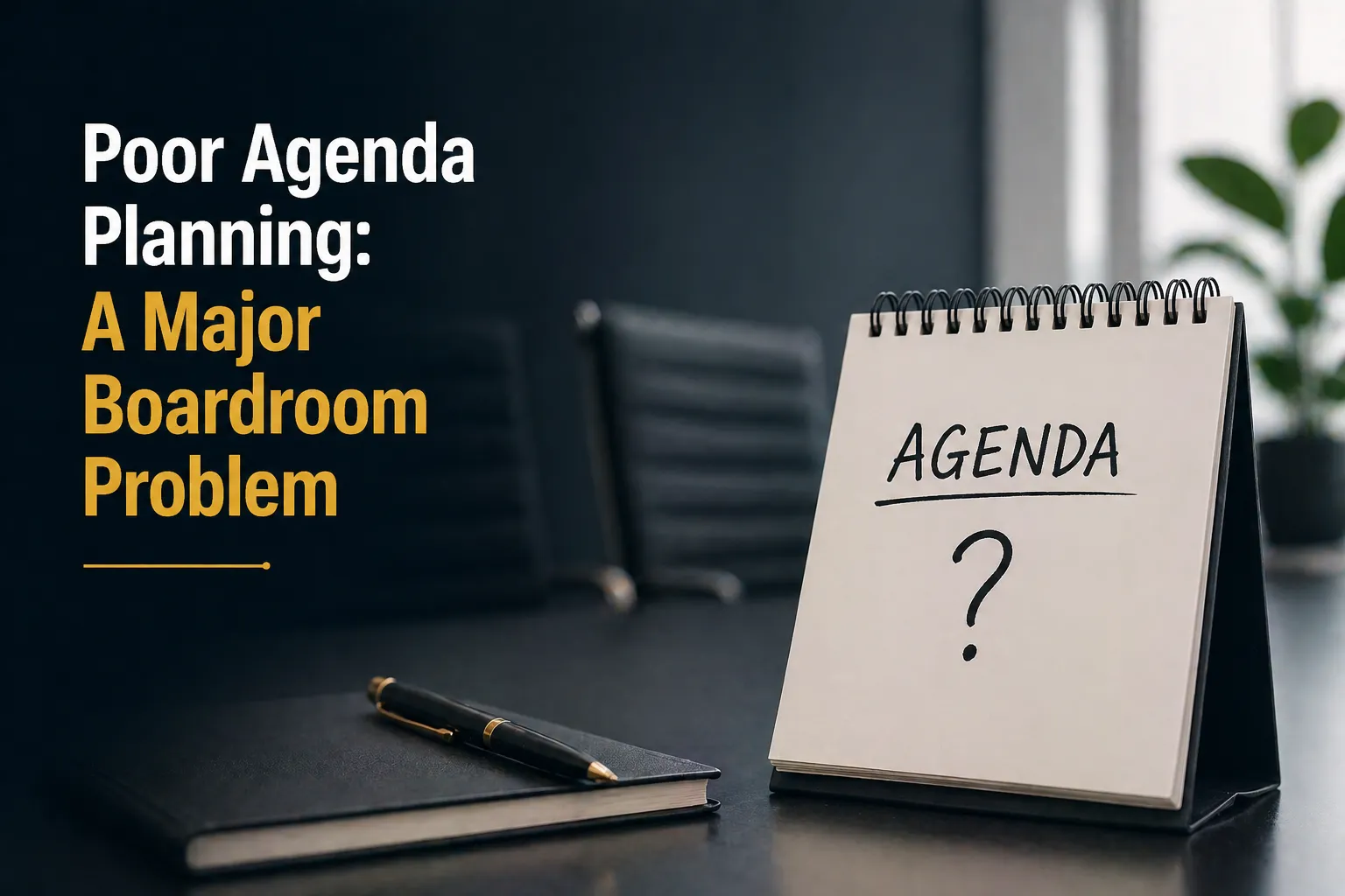 Poor Agenda Planning: A Major Boardroom Problem