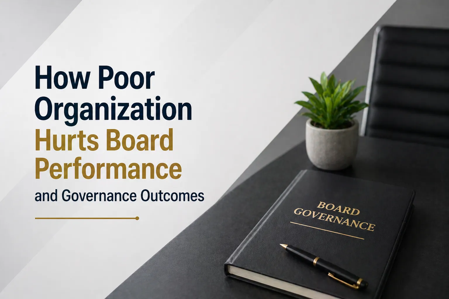 How Poor Organization Hurts Board Performance and Governance Outcomes