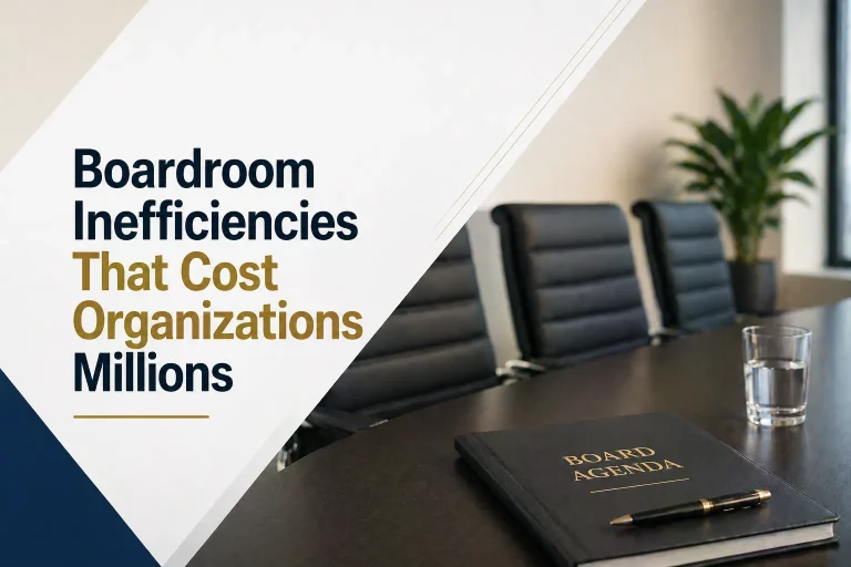 Boardroom Inefficiencies That Cost Organizations Millions