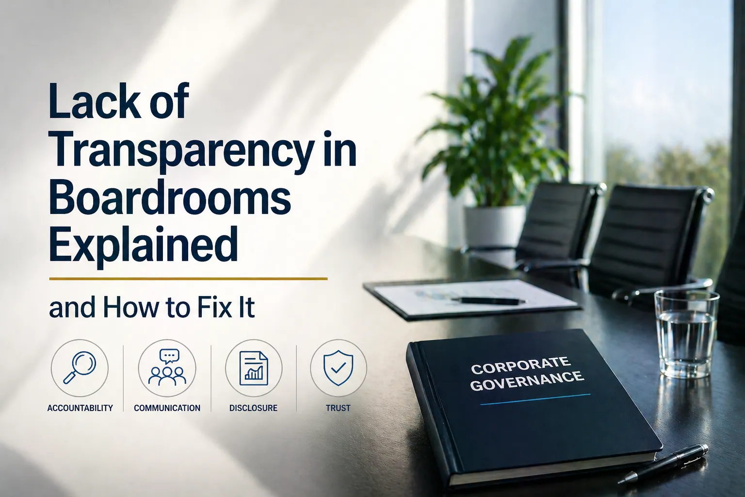 Lack of Transparency in Boardrooms Explained and How to Fix It